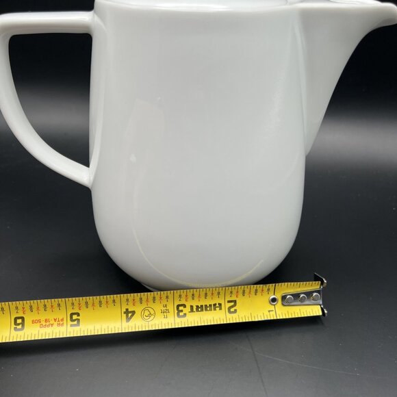 Vintage Mid-Century Melitta Germany Porcelain Teapot Coffee Pot Carafe No Drip - Picture 12 of 13